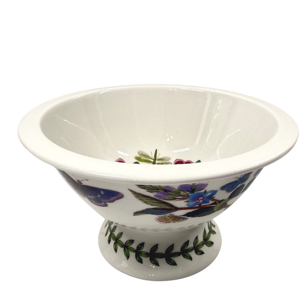 Portmeirion Botanic Garden Footed Sorbet Fruit Bowl Rhododendron Lepidotum 5.5"